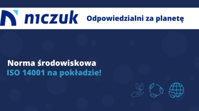 NICZUK - Zyskuje Certyfikat ISO 14001!