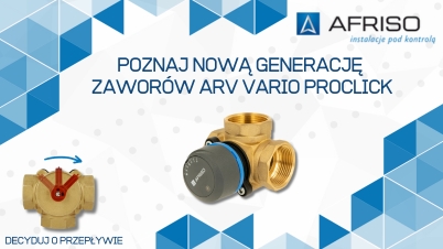 AFRISO - Poznaj nową generację zaworów ARV VARIO PROCLICK!
