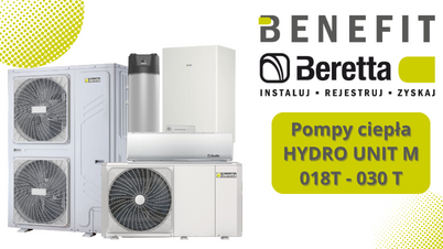  Pompy ciepła HYDRO UNIT M 018T – 030T - BERETTA