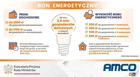 WAŻNE! Zamrożenie stawek oraz wprowadzenie bonu energetycznego!