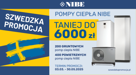 Oszczędź nawet 6000 zł na nowoczesnych pompach ciepła NIBE!