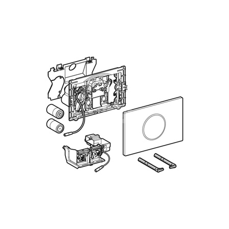 Moduł elektroniczny Geberit do systemu spłukiwania WC, automatyczny, 3-4.1 V (do roku produkcji 2022)