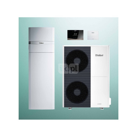 Pakiet Systemowy OZE - Pompa ciepła powietrze-woda split VAILLANT VWL 105/5AS aroTHERM 10.2 kW 400 V + Centrala grzewcza VWL 128/5IS + Regulator sensoCOMFORT VRC 720