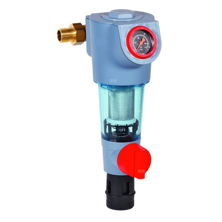 Filtr z płukaniem wstecznym ze złączkami gwintowanymi, 3/4", siatka 200 mikronów