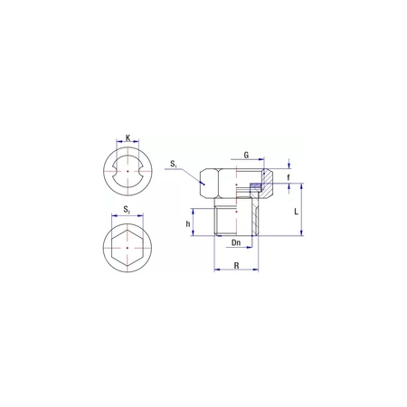 Półśrubunek redukcja RUMET mosiądz 3/4'' x 1/2'' (GW x GZ), z uszczelką, 25 mm