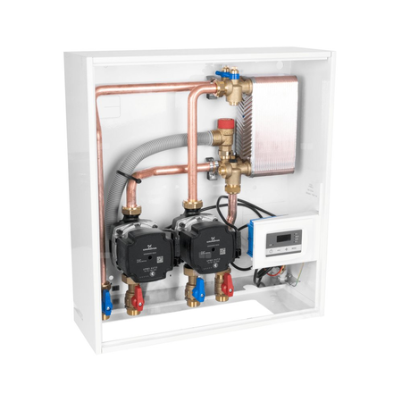 Grupa pompowa AFRISO PrimoBox AHB 620 GZ x GW 3/4'' x 3/4'', z izolacją, z pompą obiegową 2x Grunfos UPM3 Auto