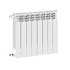 Grzejnik żeberkowy KFA Armatura G500F/8 aluminium, podłączenie boczne 572 x 644 mm, kolor biały (RAL 9010)