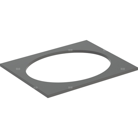Blat pod umywalkę Geberit Selnova Square wpuszczaną w blat: B=59.1cm, Lava / Lakierowany matowy