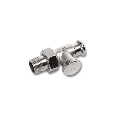 SANHA®-Press Heat MS-Ni Zawór powrotny grzejnikowy kątowy 15x1/2