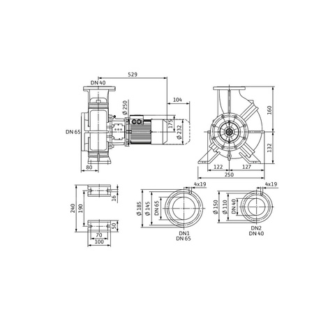 Wilo-Atmos GIGA-B 40/130-4/2 pompa obiegowa blokowa
