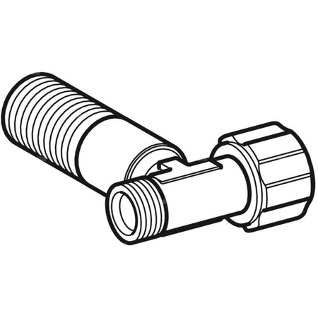 Zawór kątowy Geberit G 1/2'', do spłuczek natynkowych: Chrom błyszczący