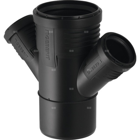 Czwórnik GEBERIT Silent-PP polipropylen, 90 mm x 50 mm x 50 mm x 90 mm DN 90 x DN 50 x DN 50 x DN 90, mw x mw x mw x mw