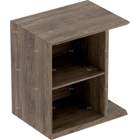 Element boczny iCon 37 cm x 40 cm x 27,3 cm, Orzech włoski hickory / Melamina, struktura drewna