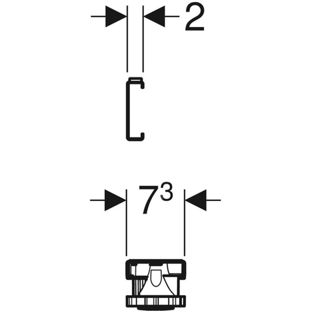 Zestaw nóg i trawersów Geberit, z wspornikiem dystansowym do brodzików z akrylu sanitarnego