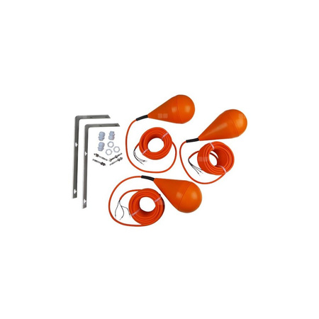 Łącznik pływakowy z alarmem 10 m kabel dla 1 pompa - 3 szt.