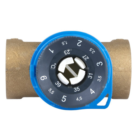 Zawór regulacyjny termostatyczny do wody ciepłej AFRISO ATM 331 mosiądz GW 3/4'', DN 20, zakres temp. 20-43'C, Kvs 1.6 m3/h, maksymalna temperatura 90'C, maksymane ciśnienie 10 bar