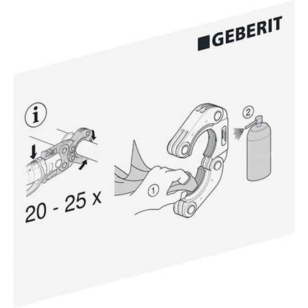 Naklejka informacyjna - opaski zaciskowe Mapress