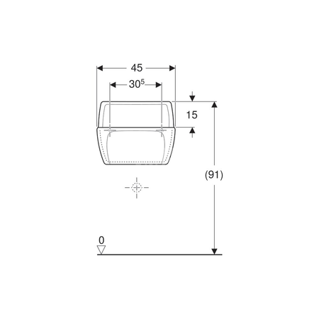 Zabezpieczenie krawędzi umywalki Geberit Publica