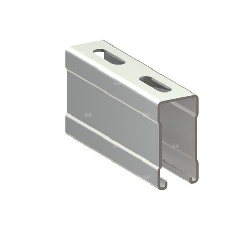 Szyna montażowa NICZUK OGSZMI, gr. 2.5 mm, dł. 3000 mm, stal nierdzewna (ocynk ogniowy)