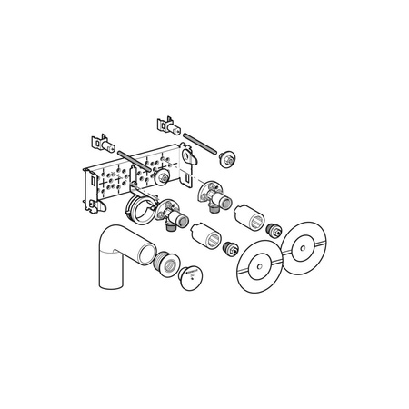 Zestaw nakrętek kołnierzowych Geberit (2 szt.)