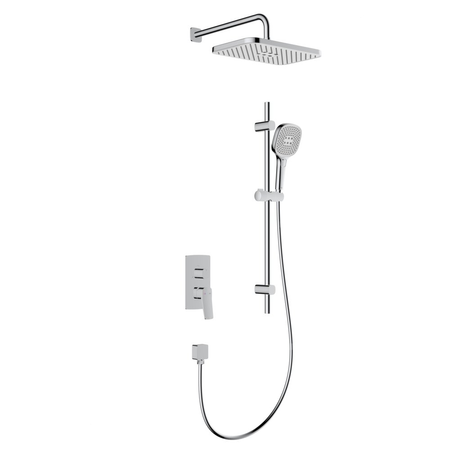 Zestaw natryskowy Malaga, podtynkowy z drążkiem przesuwnym, chrom