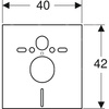Zestaw do izolacji akustycznej muszli wiszacej i bidetu