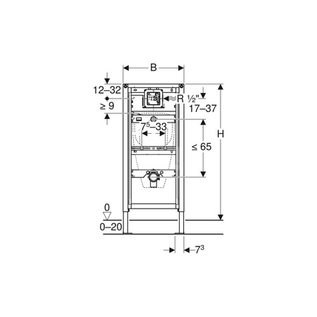 O-Ring gumowy GEBERIT HDPE epdm 32 mm, kolor czarny