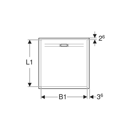 Pokrywa odpływu Geberit Sestra: szary/struktura łupka