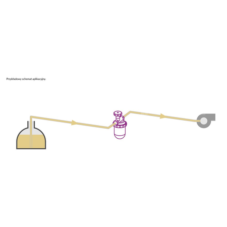 Filtr olejowy AFRISO R500St jednorurowy z powrotem fi 3/8'' x 3/8'' GW x GZ, z wkładem stalowym, maks. przepływ 250 l/h