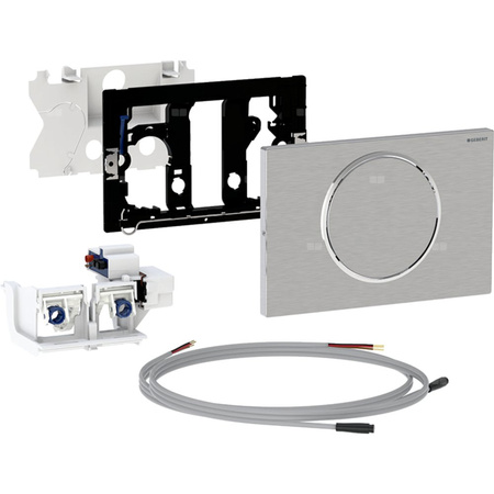 Elektryczny zestaw uruchamiający WC Geberit, Sigma10, 12cm, stal nierdz.