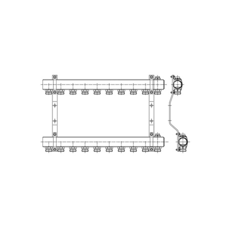 PHA-102 6-obwodowy PN10 Rozdzielacz CuZn