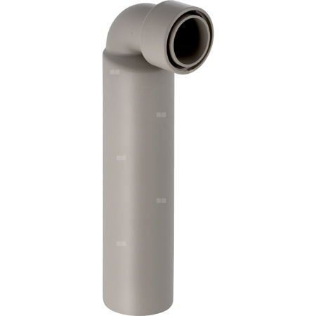 Kolano przyłączeniowe Geberit 90' z nakrętką: d=40mm, d1=56mm, Szary granit