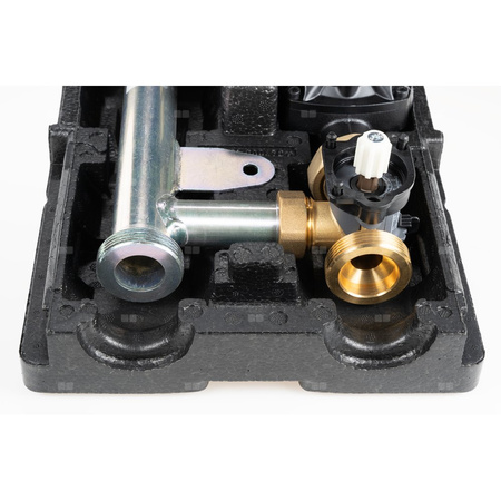 Grupa pompowa AFRISO PrimoTherm K 180-2 DN 25 WP 3-WM-R GZ x GW 1 1/2'' x 1'', z zaworem mieszającym, z izolacją, z pompą obiegową Wilo Para SC 25/6