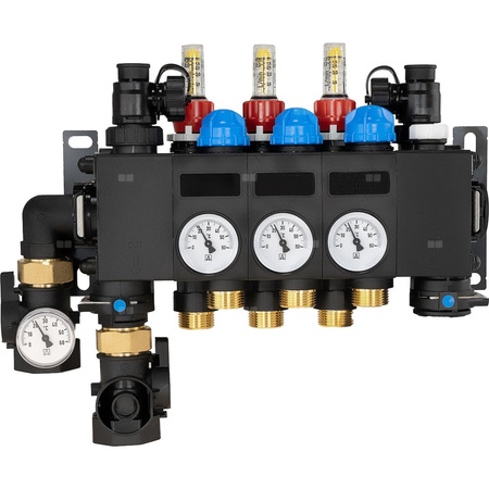 ProCalida CC 1 na 3 obiegi grzewcze, rotametry 0,75÷3,75 l/min
