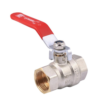 Zawór kulowy PERFEXIM PHA-001 mosiądz niklowany, PN30 1/2'' GW, uchwyt: dźwignia (czerwona)