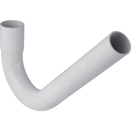 Kolano spłukujące 135 st., biały-alpin