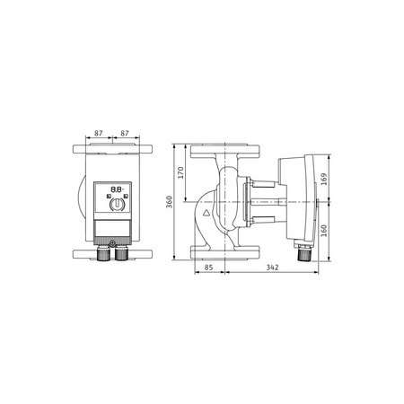 Pompa obiegowa WILO Yonos MAXO 100/0,5-12 PN6 1 x 230 V 50/60 Hz, PN 6/6bar
