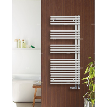 Grzejnik elektryczny ZEHNDER Forma Asym 1706 x 596 mm, kolor biały, moc 900 W