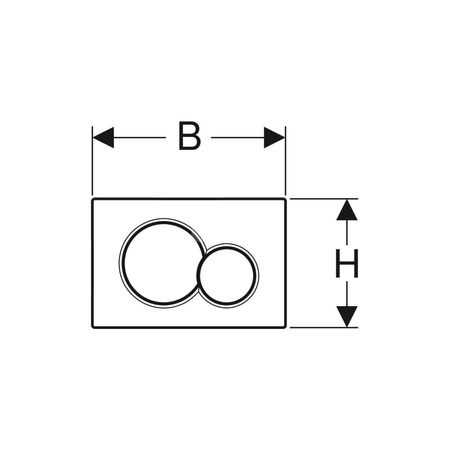 Ramka montażowa Geberit do przycisku uruchamiającego Sigma
