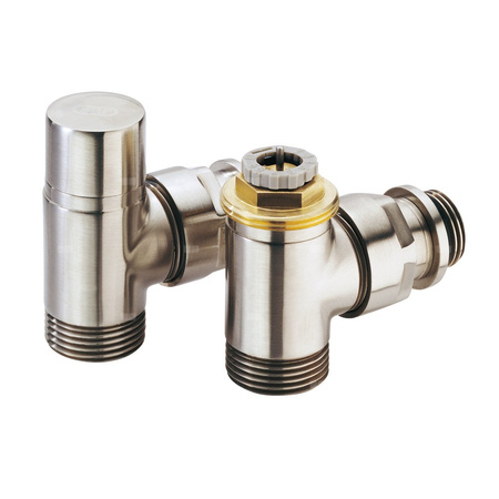 Zestaw podłączeniowy do grzejników dekoracyjnych COMAP DESIGN kątowy Biały