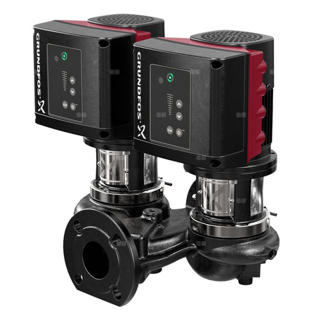 Pompa obiegowa GRUNDFOS TPE2 D 65-180 typu in-line z silnikiem znormalizowanym 50/60 Hz, moc silnika 1.5kW 2.96 A PN 6/10 4470 obr/min