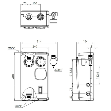 Solarna grupa pompowa PrimoSol 130-4, dwudrogowa, bez pompy