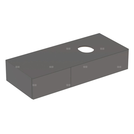 Szafka pod umywalkę GEBERIT Variform, 2 szuflady, kolor lava szer.120mm wys. 23.5mm gł. 51mm