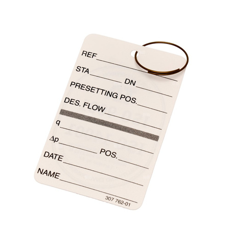 Etykieta identyfikacyjna do zaworów STA…