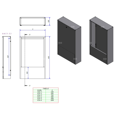 Szafka natynkowa, stalowa,biała, 665mm x 130mm x 900mm