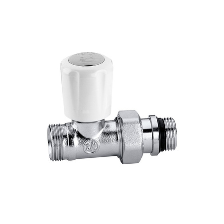 Prosty zawór grzejnikowy przystosowany do rur miedzianych oraz rur z tworzyw sztucznych 3/8"