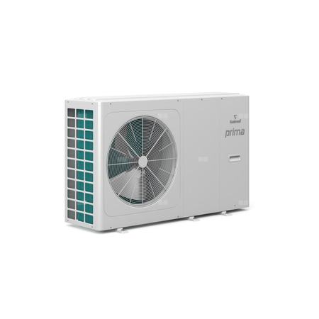 Hybrydowy system grzewczy: pompa ciepła PRIMA 1F R32 8GT (typu MONOBLOK) + zbiornik kombinowany SG(K) COMPLETE 250/110 l + zawór trójdrogowy + komplet elektryczny + centrala Sinum Lite