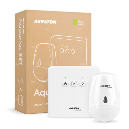 AURATON Aquarius SET - Bezprzewodowy sterownik pompy cyrkulacyjnej w układzie C.W.U aktywowany czujnikiem ruchu (zestaw)