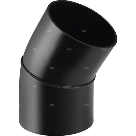 Długi łuk 30' GEBERIT HDPE, PE / polietylen, 200 mm, DN 200 x 200 mm x DN 200 (króciec)