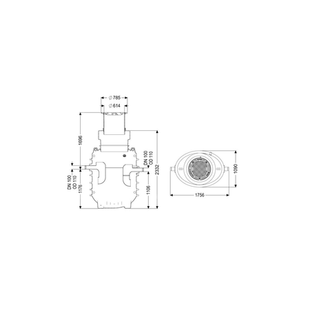 Separator tłuszczu EasyClean ground GW Standard NS4 170D